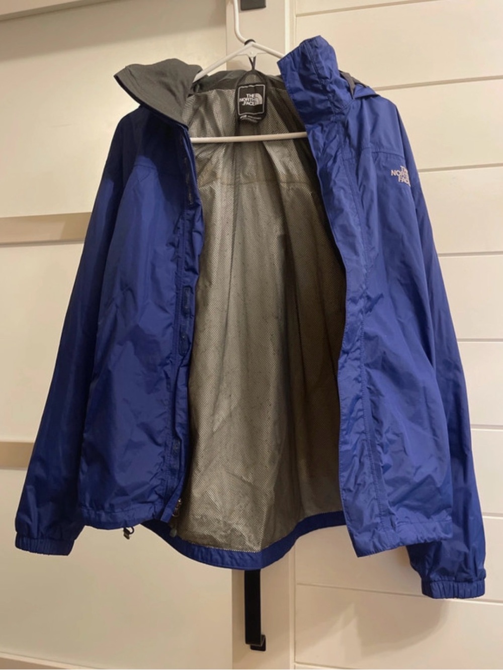 The North Face Men's Royal Blue Rain Jacket with Hood